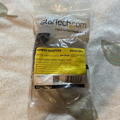 StarTech.com PYO4SATA 4x SATA Power Splitter Adapter Cable