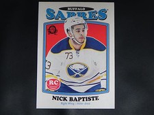 2016-17 O-Pee-Chee OPC ROOKIE RETRO #708 Nick Baptiste Buffalo Sabres