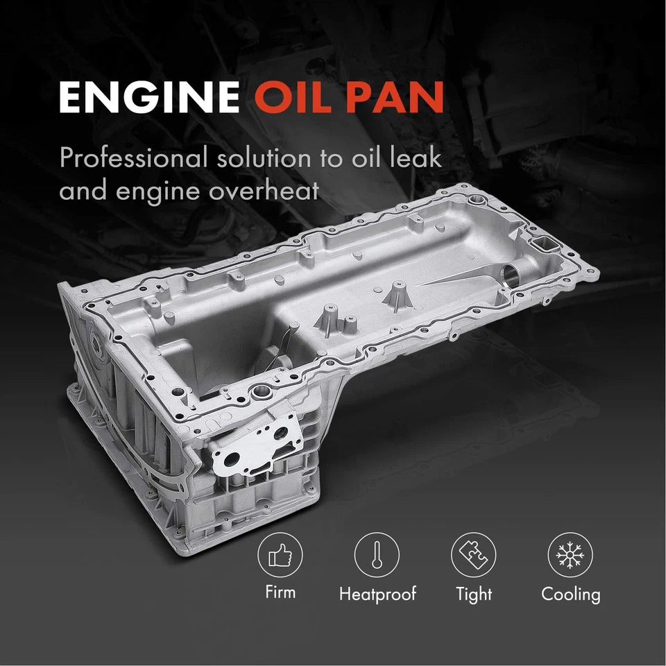 Pan de aceite de motor para Ford F-250 Super Duty F-350 Super Duty F-450 Super Duty 11-19 Foto 2 de 4