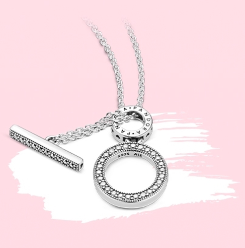 Genuine Pandora Silver Loving Hearts 