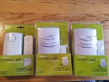WIRELESS DOORBELL KIT IQ AMERICA single door / 1 chime / 2 chimes NEW 1 button