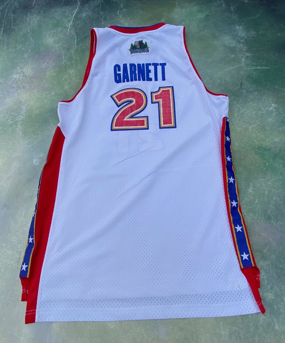 ReebokNBAユニフォームWEST ALL-STAR 21 GARNETT☆ Vintage Reebok NBA 2005 Denver All Star Game Kevin Garnett
