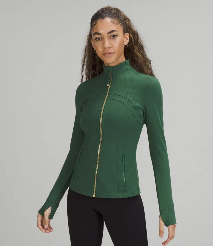 NWT Lululemon Size 4 Define Jacket Luon Everglade Green And Gold