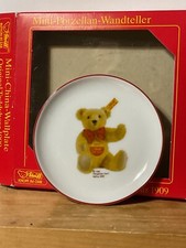 Vtg Steiff Mini China Wall Plate 8605/01 4 round from 1988 Reutter Porzellan
