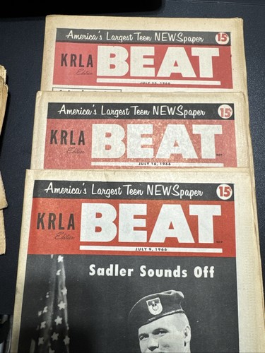 ROCK 'N' ROLL NEWS: Huge Lot of 1960s Vintage KRLA BEAT Magazines - Picture 6 of 8