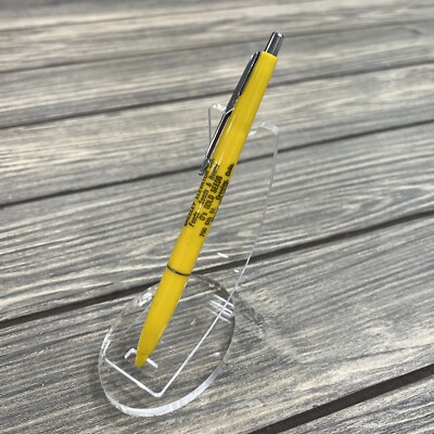 Vintage Greeley Elevator Co Colorado Yellow Advertisement Pen
