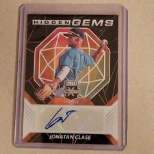 2021 Panini Elite Extra Edition Hidden Gems Jonatan Clase Auto RC Blue Jays