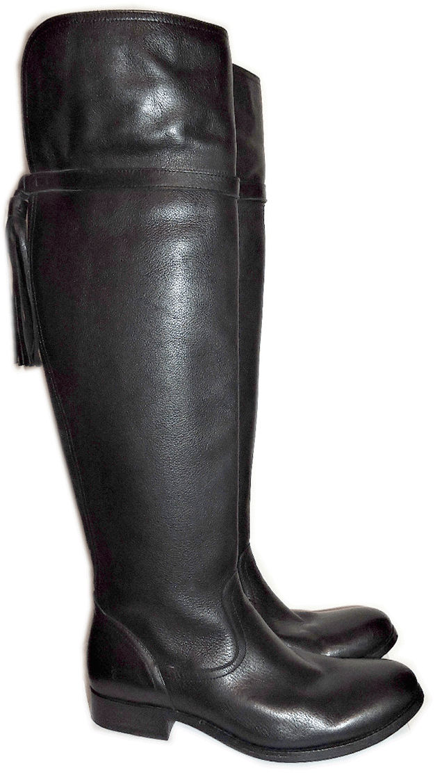 547 Frye Clara Tassel Over The Knee Boot Stretch Back Flat Bootie 6 Black Otk 547 Frye Clara Tassel Over The Knee Boot Stretch Back Flat Bootie 6 Black Otk