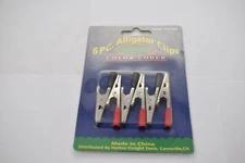 NEW Harbor Freight Tools 6pc. Color Coded Alligator Clips Item # 37107