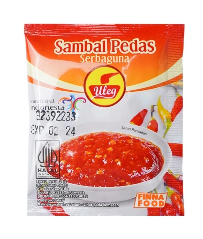 Uleg, Indonesian Seasoning, 10sachet, Sambal Pedas (Pack of 1) | eBay