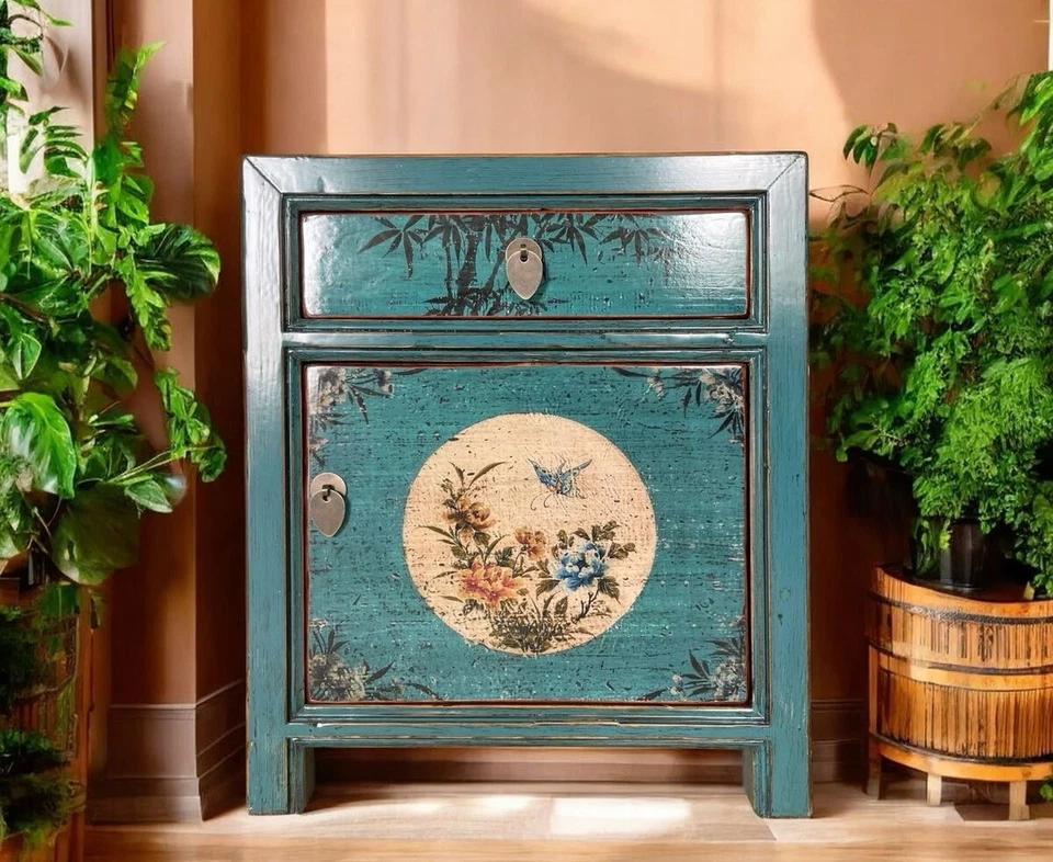 Kommode Schrank Nachttisch Asia Möbel Vintage orientalisch chinesisch asiatisch