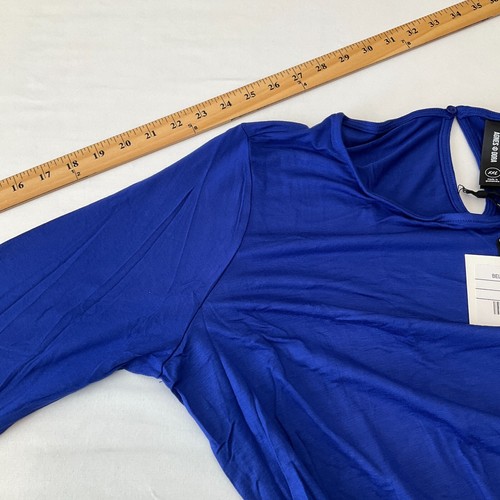 Agnes And Dora Bell Sleeve Tunic Tops Womens Size 2XL 18-20 Blue Mauve 2 Tops - Picture 17 of 19