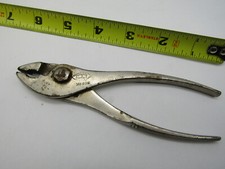 BERGMAN Buffalo No. 605 Slip-Joint Pliers w/Knurled Grips Made in USA Vintage