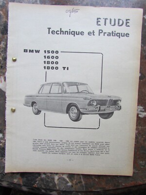 Revue Technique EA 7 Pour BMW 1800 TI - Manuel D'atelier Occasion