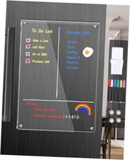 Clear Acrylic Magnetic Dry Erase Board for 12 x8" Transparent Memo