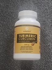 Turmeric Curcumin With Black Pepper 2400 Mg 120 Capsules Exp 2/25