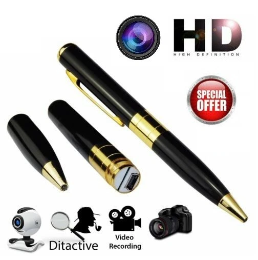 PENNA SPIA MICROSPIA VIDEOCAMERA NASCOSTA HD SPY PEN CAM REGISTRATORE  TELECAMERA