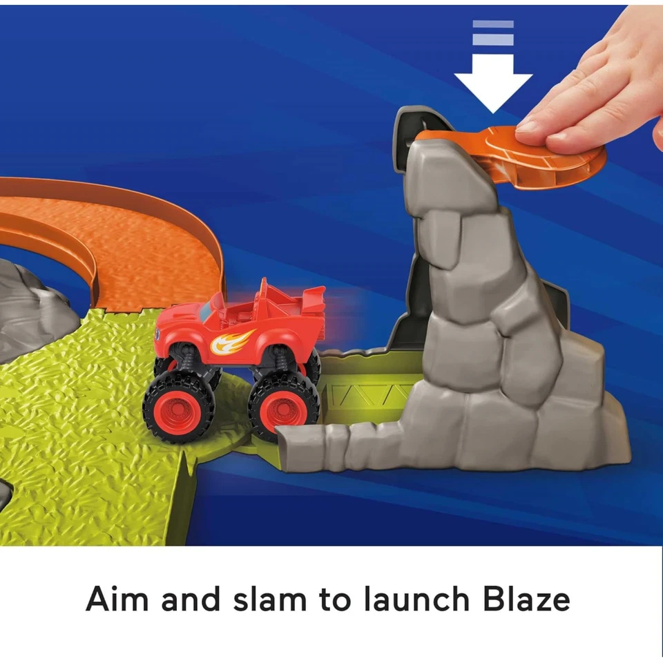 Blaze & The Monster Machines Race Track Stunt Set & Monster Truck Fisher-Price - Image 3 of 4