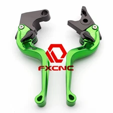 FXCNC FOR BUELL Ulysses XB12X 2009 3D Camber Rhombus Brake Clutch Levers Green