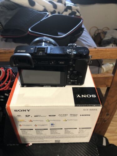 Sony A6000 24.3 MP Mirrorless Digital SLR Camera - Black - Picture 1 of 3