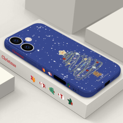 Handyhülle Für iPhone 16 Pro Max 15 14 13 12 11 XS XR 8 Weihnachten Sanft Cover