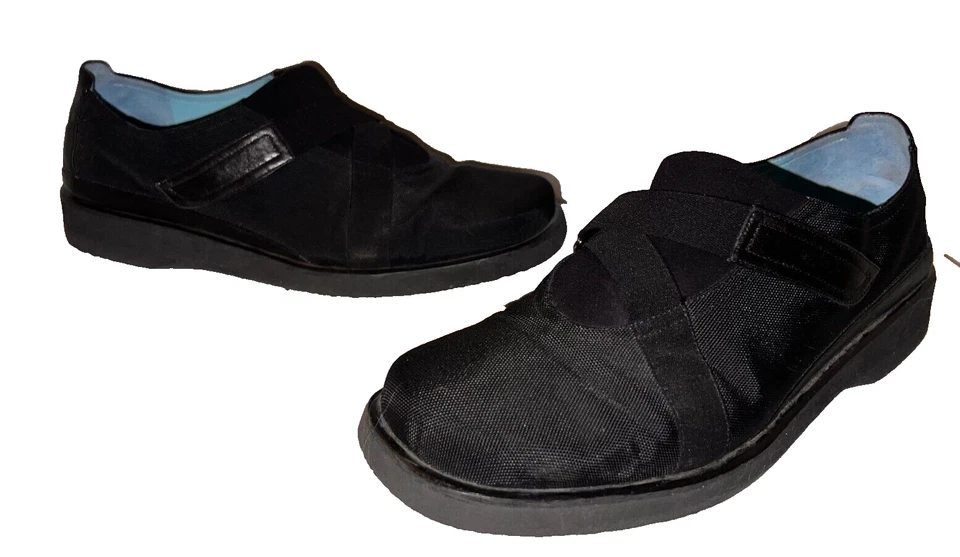 THIERRY RABOTIN 鞋码 10M/41 黑色 LENA 交叉带懒人鞋 Mary Jane 平底鞋 — 第 2/4 张图片