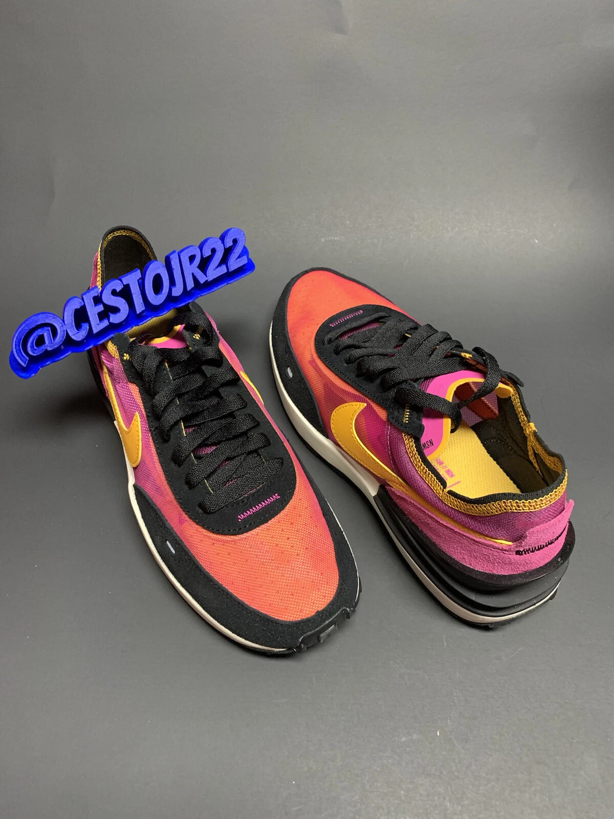 ^ NIKE WAFFLE ONE DONNA [DM7188 717] FUCSIA G RACER TRAINER CRATER TAGLIA 7 5