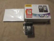 Genuine Canon 240XL Black Ink Cartridge Printer PIXMA PG-240XL W/ Photo Paper