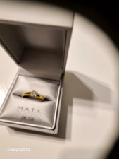 bague solitaire or jaune diamant 