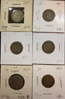 Lot Of 6 Indian Head Penny Cent “Key Dates” 1860-1867 (AG-VF)
