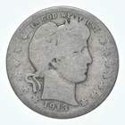 1913 Barber Quarter Estate Coin Collection *125