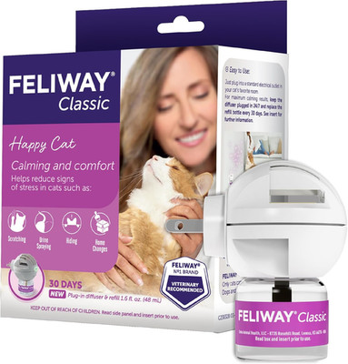 Classic Cat Calming Diffuser Kit   Helps Reduce Stress Related Behaviors like Ur