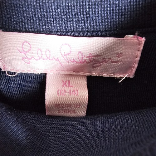 Lilly Pulitzer Blue Cream Shift Dress | Girls XL (12-14) - Picture 4 of 6