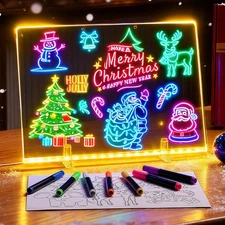 Lumiboard Led Drawing Board for Kids, 16" Light up Drawing Board with 10 Trac...
