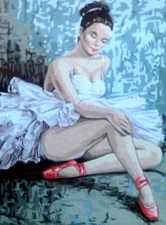 Needlepoint tapestry painted canvas 14.832 (18"x24") GobelinL