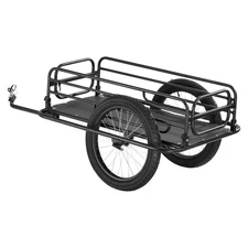 Bike Cargo Trailer, 275 lbs Load Capacity, Heavy-Duty Bicycle Wagon Cart, Folda