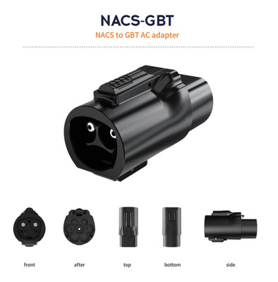 Tesla NACS to GB/T AC EV Adapter 80A Charger Connector for GB/T Electric EV