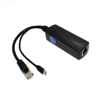 Gigabit Type C PoE Splitter IEEE 802.3af/at Standard, 10/100/1000Mbps