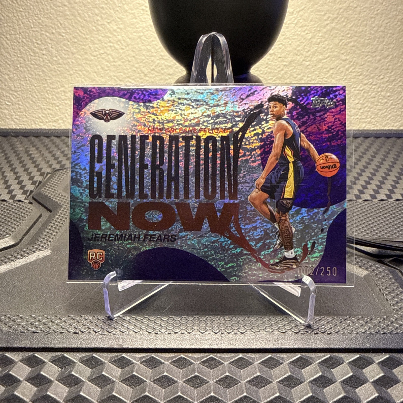 2025-2026 Topps Basketball Jeremiah Fears 2/250 Purple Foil Generation Now RC