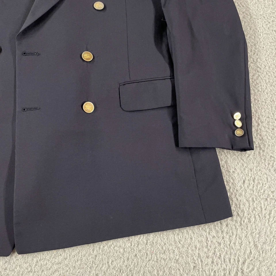 Blazer de colección Burberrys para hombre azul marino lana doble botonadura traje chaqueta *Leer* Foto 4 de 4