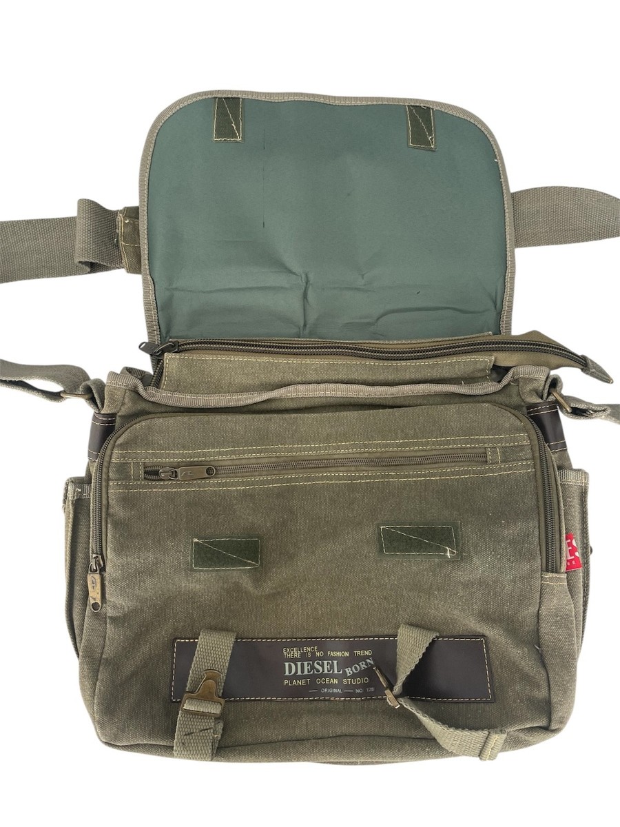 DIESEL Messenger Bag Military Archive Multipocket Army Cargo