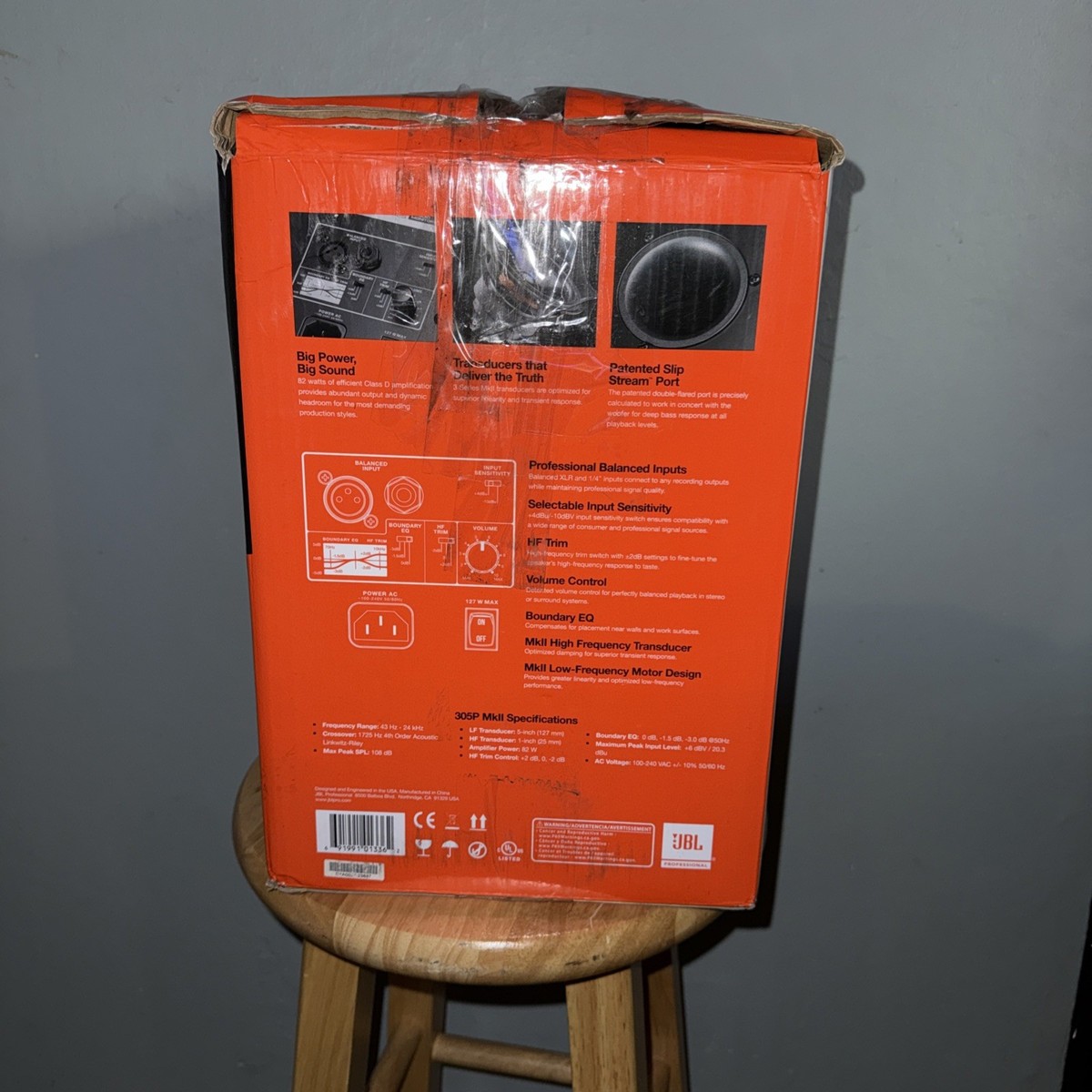 JBL 305P MKII Speaker System White 691991013362| eBay