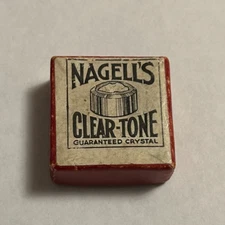 Nagell's Clear-Tone Galena Crystal for Cat's Whisker Radio Detector Very Rare