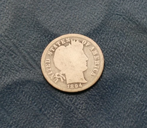 1894 BARBER SILVER DIME  *GOOD DETAILS*
