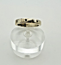 Vintage Sterling Silver .925 Made in Mexico DOT Ring --5.1 Grams  Size 8.25