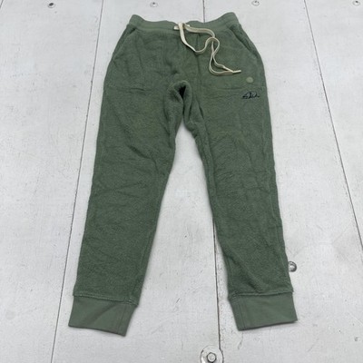 Outerknown Pants Women Large Green Terry Jogger Sweatpants Lounge Organic Cotton