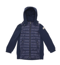 Moncler X2112 Girls' Cleofen Mixed Media Puffer Jacket Size 10-12