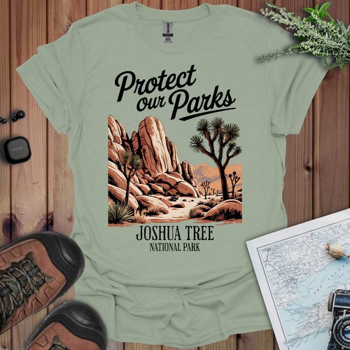 Protect Our Parks Joshua Tree National Park Unisex Fit Soft T-Shirt - 第 44/44 張圖片