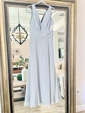 David’s Bridal Mystic Gray Size 12 Bridesmaid Dress NEVER WORN MSRP $149.95