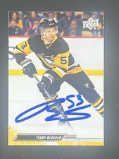 Teddy Blueger Signed 2022-23 Upper Deck IP Auto Not Authenticated Penguins
